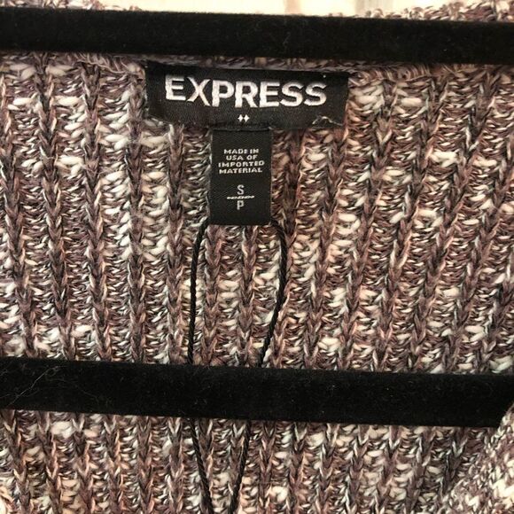 Express marled crop sweater, NWOT - Picture 2 of 4
